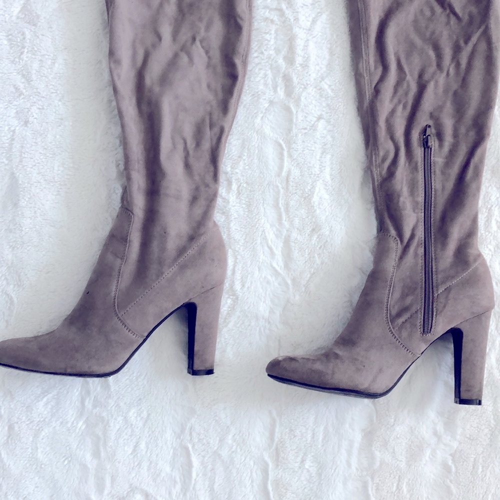 Unisa Taupe Over the Knee Boots - Picture 2 of 3